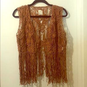 Ella Moss fringe vest.